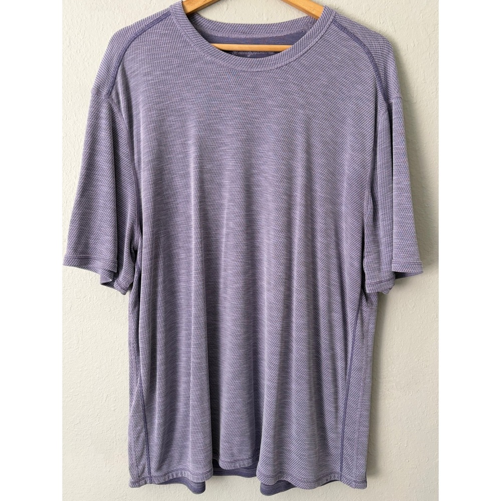 Tommy Bahama Mens Reversible IslandZone Tshirt XL Wave Break Purple Outdoors